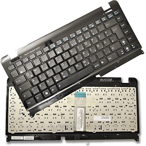 Tastatur kompatibel mit Asus Eee PC Seashell 1201HA-B 1215 1215N 1215T 1215P 1225B 1225C DE Keyboard mit TOPCASE Gehäuse Tastatur kompatibel mit Asus Eee PC Seashell 1201HA-B 1215 1215N 1215T 1215P 1225B 1225C DE Keyboard mit TOPCASE Gehäuse von Bucom