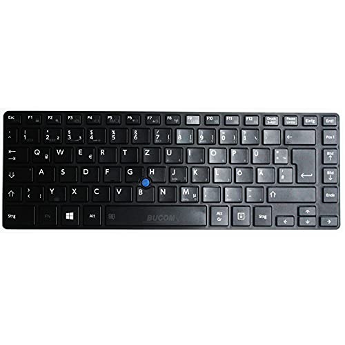 Tastatur kompatibel mit Toshiba Tecra Z40 Z40-A Z40-A1402 Z40-A1401 AK05M A-120 A-14N A-119 Serie DE Keyboard mit Backlight schwarz von Bucom