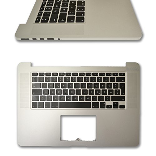 Topcase Handauflage Tastatur mit Backlight 2013-2014 für MacBook Pro Retina 15" A1398 DE von Bucom