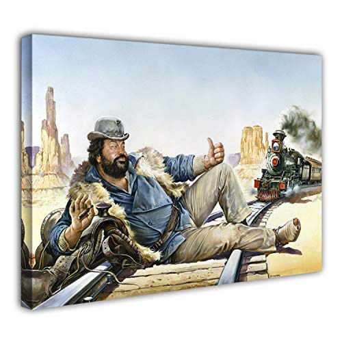 Bud Spencer - Eine Faust geht nach Westen - Leinwand (75x50cm) von Bud Spencer