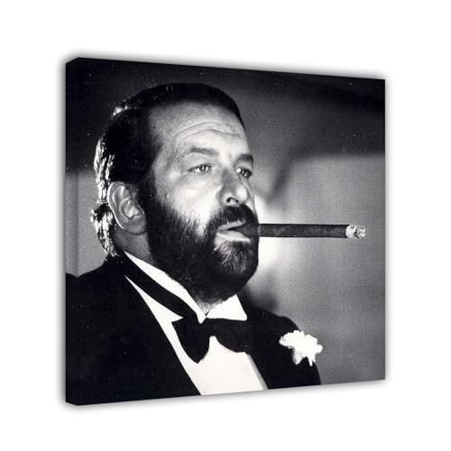 Bud Spencer - Charleston Zigarre - Leinwand (60x60x2cm) von Bud Spencer