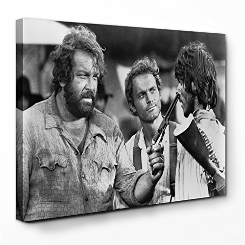 Bud Spencer - Emiliano/Die rechte und die Linke Hand des Teufels - Leinwand (80x60cm) von Bud Spencer