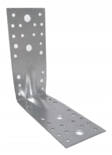 10 Stück Winkelverbinder - Winkel Metall - Stahlwinkel verzinkt - Winkel Weiss - Bauwinkel - Sturmwinkel - Winkelblech Montagewinkel Eisenwinkel - Winkelverbinder (150x150x65x2,5) von BudMat