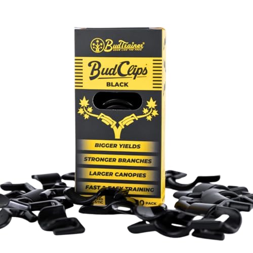 BudTrainer BudClips Trainings-LST-Clips, geringe Belastung, Schwarz, Universalgröße, passend für jeden Zweig, aus 100% recyceltem Kunststoff, ergonomisches Design, schadet Ihren Pflanzen Nicht, BudTrainer BudClips Trainings-LST-Clips, geringe Belastung, Schwarz, Universalgröße, passend für jeden Zweig, aus 100% recyceltem Kunststoff, ergonomisches Design, schadet Ihren Pflanzen Nicht, von BudTrainer