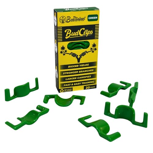BudTrainer BudClips für optimales Pflanzenwachstum, 20 Stück, Grün von BudTrainer