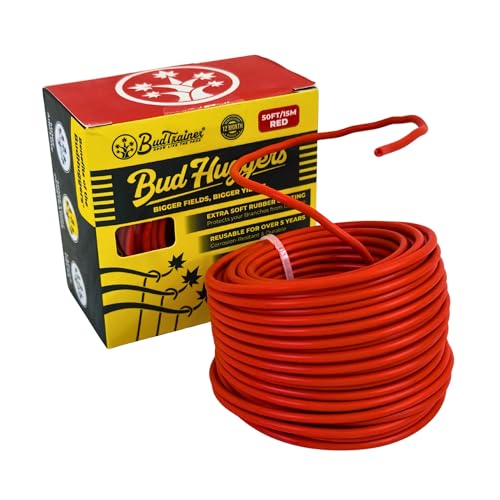 BudTrainer BudHuggers für optimales Pflanzentraining | 15 m | 3 mm dicke Gartendrahtbinder | flexibel und langlebig | Gummi-Pflanzenbinder für größere Knospen, stärkere Äste und größere Vordächer | BudTrainer BudHuggers für optimales Pflanzentraining | 15 m | 3 mm dicke Gartendrahtbinder | flexibel und langlebig | Gummi-Pflanzenbinder für größere Knospen, stärkere Äste und größere Vordächer | von BudTrainer