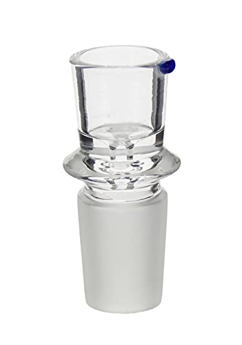 Budawi® 18,8er Glaskopf Flutschkopf, Loch 2-3 mm Chillum Glas Kopf für Glasbong Stecksysteme von Budawi