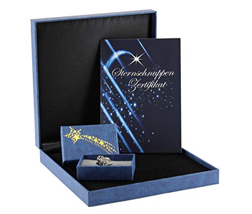 Budawi® Echte Sternschnuppe mit Echtheitsnachweis – Meteoritenstein 6–8g – Geschenkset mit Box & persönlicher Widmung – Unikat aus dem All – Außergewöhnliches Geschenk für Sternenfans von Budawi