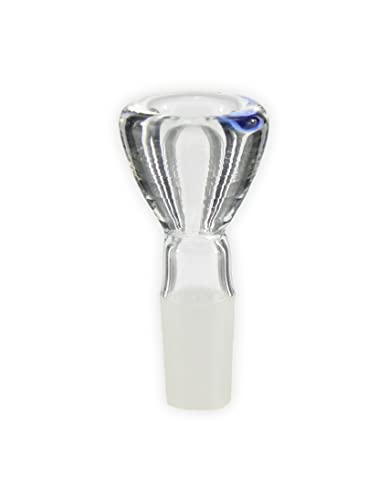 Budawi® Kleiner Glaskopf Flutschkopf mit 14,5er Schliff für Adapter Chillum Glasbong Wasserpfeife Bong von Budawi