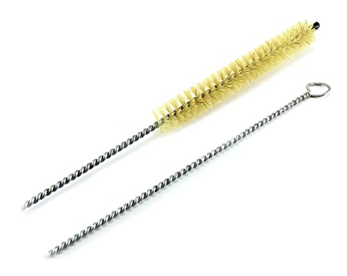 Budawi® Rostfreie Bürste XXL 128 cm für Wasserpfeifen Shisha Bürste Heizkörperbürste Plattenheizkörperbürste Flintenbürste Gewehrbürste Schlauchbürste von Budawi