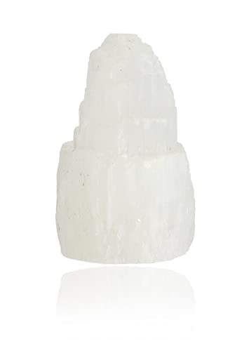 Budawi® Selenit Deko Spitze Türmchen Kristall Tower Rohstein von Budawi