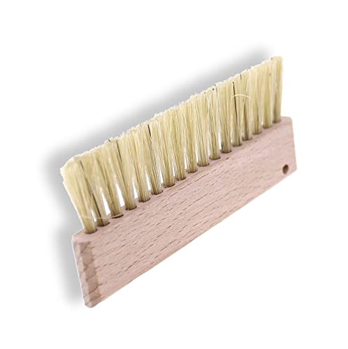 Budawi® Siebbürste mit Naturborsten Kellnerbürste Tischbürste Servicebürste Kleiderbürste Holzgriff Natur von Budawi