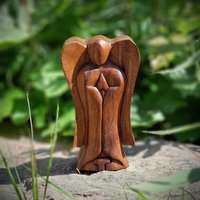 Handgefertigte Kleine Schatzkiste Holztruhe Schatzbox Schatulle Truhe Puzzlebox Holzbox Engel Aus Suar Holz Braun Hidden Tray Puzzle Box Handgefertigte Kleine Schatzkiste Holztruhe Schatzbox Schatulle Truhe Puzzlebox Holzbox Engel Aus Suar Holz Braun Hidden Tray Puzzle Box von Budawi