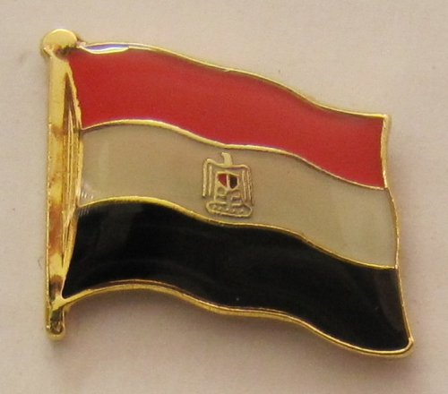 Ägypten Pin Anstecker Flagge Fahne Nationalflagge Flaggenpin Badge Button Flaggen Clip Anstecknadel von Buddel-Bini Versand