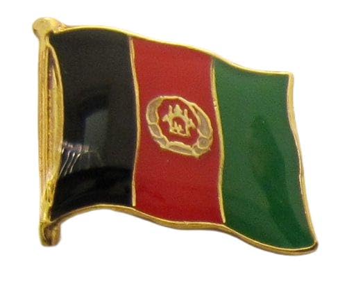 Buddel-Bini Versand Afghanistan Pin Anstecker Flagge Fahne Nationalflagge Flaggenpin Badge Button Flaggen Clip Anstecknadel von Buddel-Bini Versand