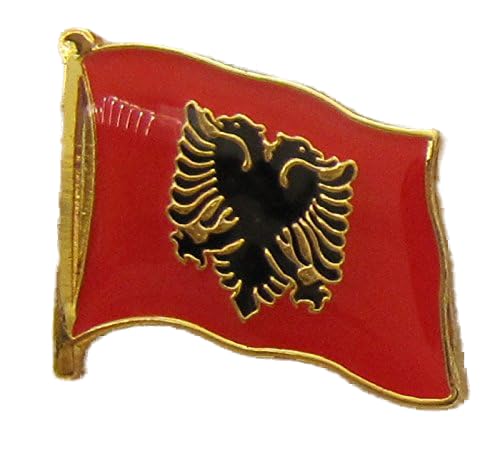 Albanien Pin Anstecker Flagge Flaggenpin Fahne Fahnenpin Button Clip Albanien Pin Anstecker Flagge Flaggenpin Fahne Fahnenpin Button Clip von Buddel-Bini Versand