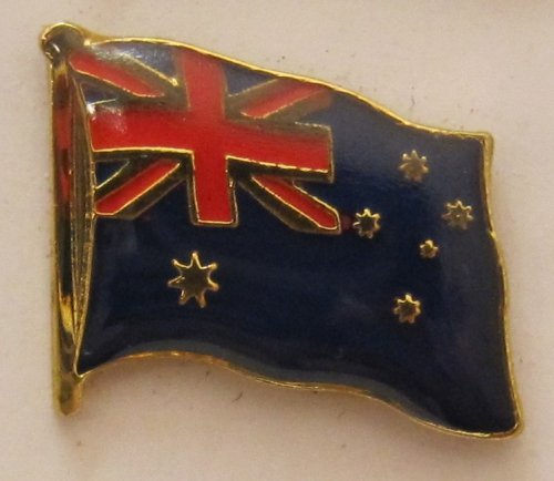 Australien Pin Anstecker Flagge Fahne Nationalflagge Flaggenpin Badge Button Flaggen Clip Anstecknadel von Buddel-Bini Versand