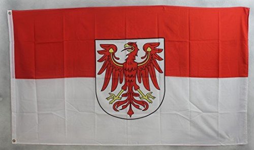 Brandenburg Flagge Großformat 250 x 150 cm wetterfest Fahne von Buddel-Bini Versand