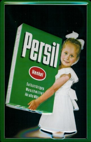 Buddel-Bini Versand Blechschild Persil große Packung mit Kind Waschpulver Schild Werbeschild von Buddel-Bini Versand