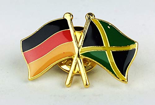 Buddel-Bini Versand Jamaika/Deutschland Freundschafts Jamaika Pin Anstecker Flagge Fahne Nationalflagge Doppelpin Flaggenpin Badge Button Flaggen Clip Anstecknadel Buddel-Bini Versand Jamaika/Deutschland Freundschafts Jamaika Pin Anstecker Flagge Fahne Nationalflagge Doppelpin Flaggenpin Badge Button Flaggen Clip Anstecknadel von Buddel-Bini Versand