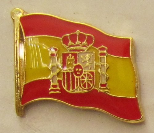 Buddel-Bini Versand Pin Anstecker Flagge Fahne Spanien mit Wappen Nationalflagge Flaggenpin Badge Button Flaggen Clip Anstecknadel Buddel-Bini Versand Pin Anstecker Flagge Fahne Spanien mit Wappen Nationalflagge Flaggenpin Badge Button Flaggen Clip Anstecknadel von Buddel-Bini Versand