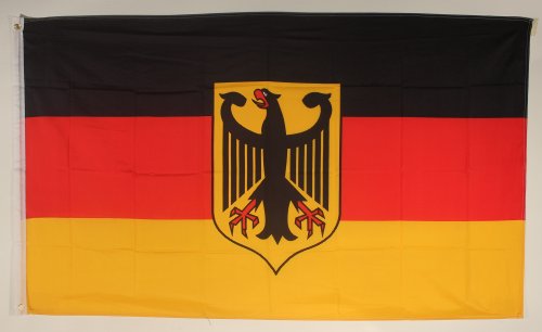 Flagge Fahne Deutschland Dienstflagge Adler 90x60 cm wetterfest und lichtecht für innen und aussen von Buddel-Bini Versand