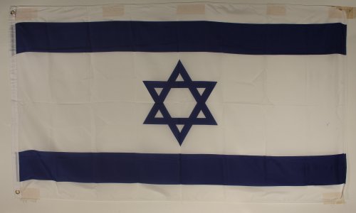 Flagge Fahne Israel 90x60 cm wetterfest und lichtecht für innen und aussen von Buddel-Bini Versand