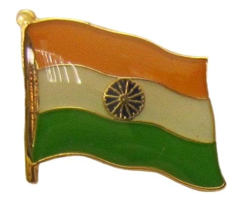 Indien Pin Anstecker Flagge Fahne Nationalflagge Flaggenpin Badge Button Flaggen Clip Anstecknadel von Buddel-Bini Versand