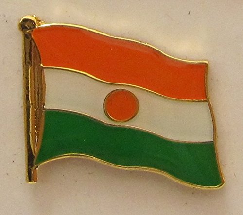 Niger Pin Anstecker Flagge Flaggenpin Fahne Fahnenpin Button Clip von Buddel-Bini Versand