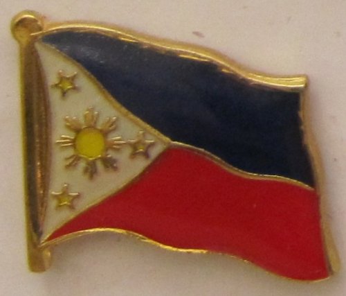 Philippinen Pin Anstecker Flagge Fahne Nationalflagge Flaggenpin Badge Button Flaggen Clip Anstecknadel von Buddel-Bini Versand