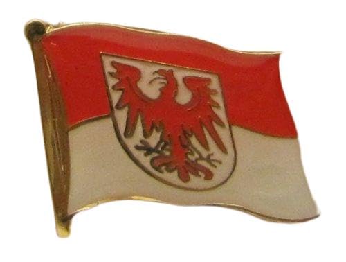 Pin Anstecker Flagge Fahne Brandenburg Landesflagge Flaggenpin Badge Button Flaggen Clip Anstecknadel von Buddel-Bini Versand