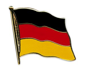 Buddel-Bini Versand Pin Anstecker Flagge Fahne Deutschland Nationalflagge Flaggenpin Badge Button Flaggen Clip Anstecknadel von Buddel-Bini Versand