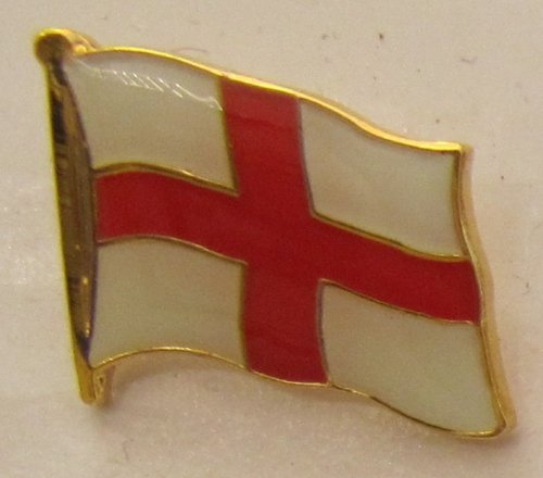 Buddel-Bini Versand Pin Anstecker Flagge Fahne England rotes Kreuz Flaggenpin Badge Button Flaggen Clip Anstecknadel von Buddel-Bini Versand