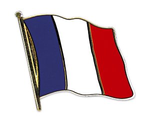 Pin Anstecker Flagge Fahne Frankreich Nationalflagge Tricolore von Buddel-Bini Versand