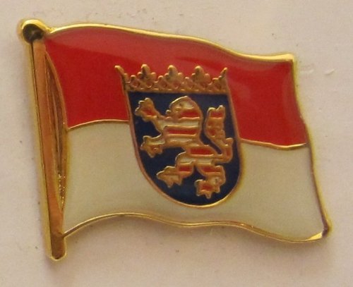 Pin Anstecker Flagge Fahne Hessen Landesflagge Flaggenpin Badge Button Flaggen Clip Anstecknadel von Buddel-Bini Versand
