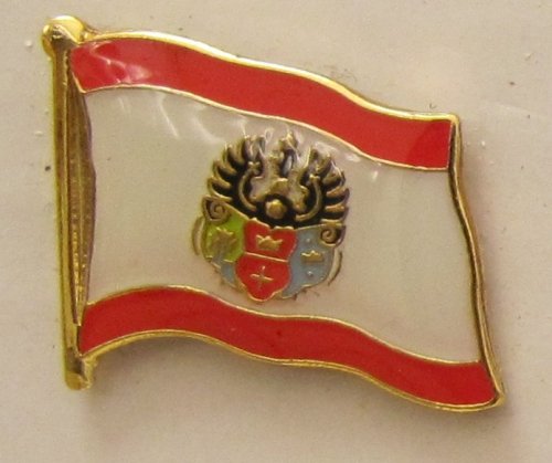 Pin Anstecker Flagge Fahne Königsberg Stadtflagge Kaliningrad Ostpreussen königsberger Flaggenpin Badge Button Flaggen Clip Anstecknadel von Buddel-Bini Versand