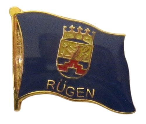 Pin Anstecker Flagge Fahne Rügen Inselfahne Flaggenpin Badge Button Flaggen Clip Anstecknadel von Buddel-Bini Versand