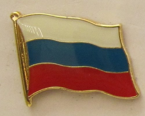 Pin Anstecker Flagge Fahne Rußland Nationalflagge Flaggenpin Badge Button Flaggen Clip Anstecknadel von Buddel-Bini Versand