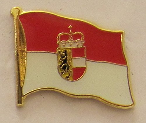 Salzburg Pin Anstecker Flagge Flaggenpin Fahne Fahnenpin Button Clip von Buddel-Bini Versand