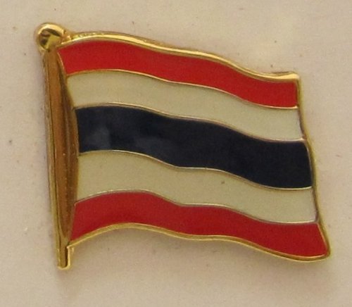 Buddel-Bini Versand Thailand Pin Anstecker Flagge Fahne Nationalflagge Flaggenpin Badge Button Flaggen Clip Anstecknadel von Buddel-Bini Versand