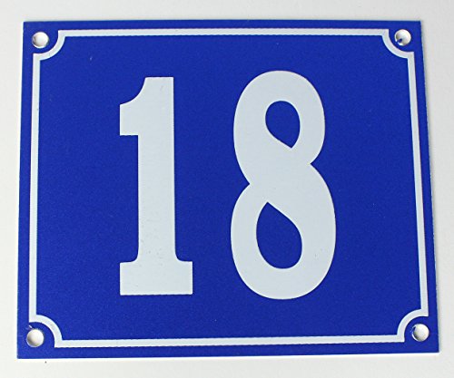 Buddel-Bini Aluminium Hausnummernschild 18" Aluschild 1 mm Stärke Alu Schild von Buddel-Bini