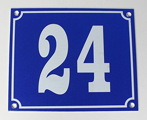 Buddel-Bini Aluminium Hausnummernschild 24" Aluschild 1 mm Stärke Alu Schild von Buddel-Bini