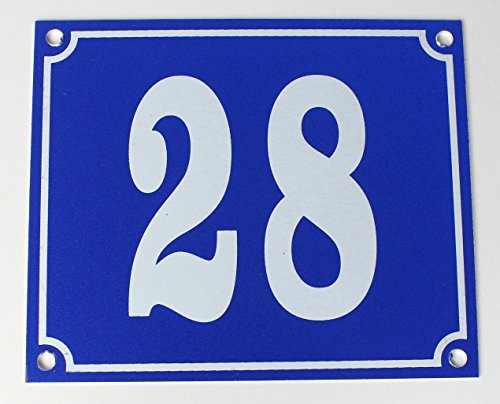 Buddel-Bini Aluminium Hausnummernschild 28" Aluschild 1 mm Stärke Alu Schild von Buddel-Bini