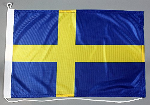 Bootsflagge Schweden 30 x 45 cm in Profiqualität Flagge Motorradflagge Bootsflagge Schweden 30 x 45 cm in Profiqualität Flagge Motorradflagge von Buddel-Bini