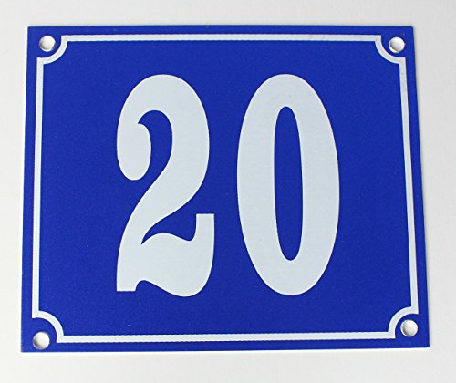 Buddel-Bini Aluminium Hausnummernschild 20" Aluschild 1 mm Stärke Alu Schild von Buddel-Bini