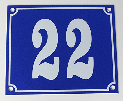 Buddel-Bini Aluminium Hausnummernschild 22" Aluschild 1 mm Stärke Alu Schild Buddel-Bini Aluminium Hausnummernschild 22" Aluschild 1 mm Stärke Alu Schild von Buddel-Bini