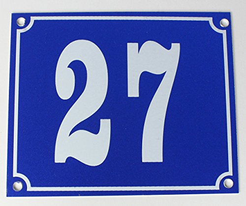 Buddel-Bini Aluminium Hausnummernschild 27" Aluschild 1 mm Stärke Alu Schild Buddel-Bini Aluminium Hausnummernschild 27" Aluschild 1 mm Stärke Alu Schild von Buddel-Bini