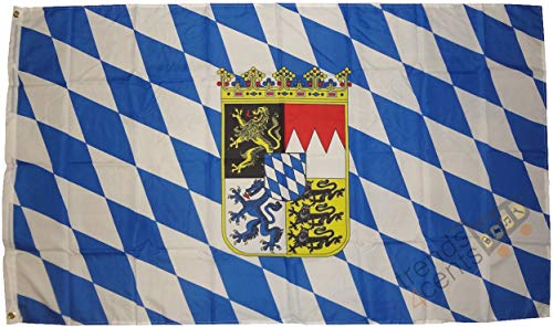 Buddel-Bini Flagge Fahne ca. 90x150 cm : Bayern mit Wappen bayerische Bayernflagge Buddel-Bini Flagge Fahne ca. 90x150 cm : Bayern mit Wappen bayerische Bayernflagge von Buddel-Bini