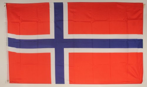 Buddel-Bini Flagge Fahne ca. 90x150 cm : Norwegen Norwegenflagge Nationalflagge Nationalfahne von Buddel-Bini