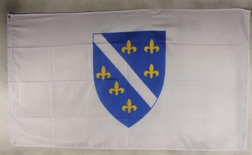 Buddel-Bini Flagge Fahne ca. 90x150 cm : Bosnien-Herzogowina (alt) Nationalflagge Nationalfahne von Buddel-Bini